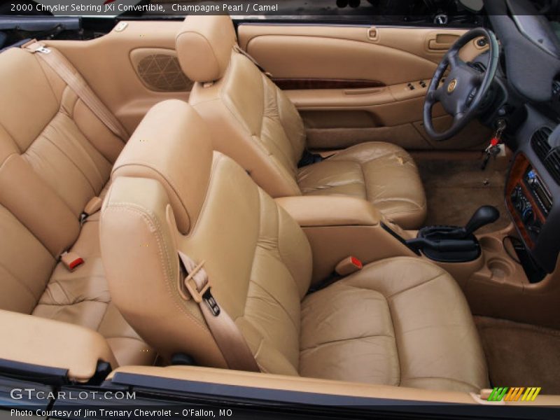 Champagne Pearl / Camel 2000 Chrysler Sebring JXi Convertible