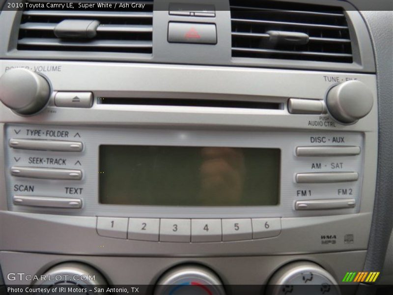 Super White / Ash Gray 2010 Toyota Camry LE