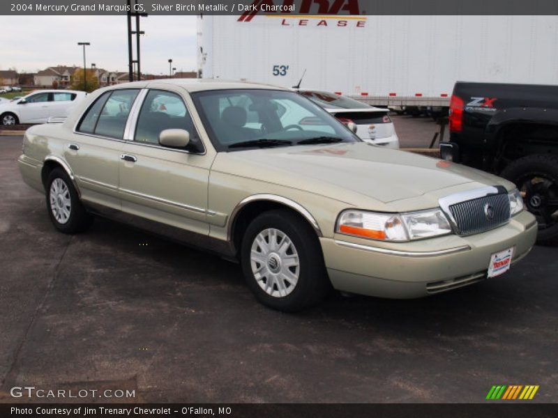 Silver Birch Metallic / Dark Charcoal 2004 Mercury Grand Marquis GS