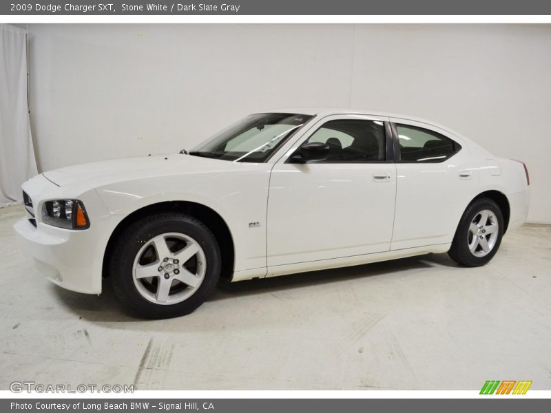 Stone White / Dark Slate Gray 2009 Dodge Charger SXT