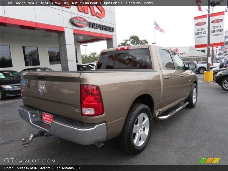 Austin Tan Pearl / Light Pebble Beige/Bark Brown 2009 Dodge Ram 1500 SLT Crew Cab