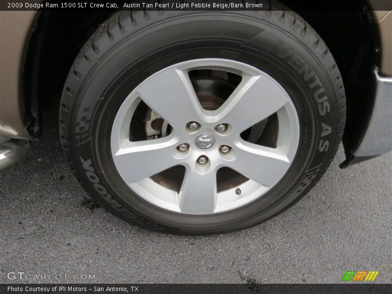Austin Tan Pearl / Light Pebble Beige/Bark Brown 2009 Dodge Ram 1500 SLT Crew Cab