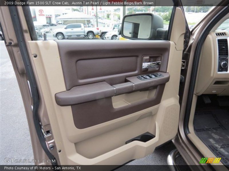 Austin Tan Pearl / Light Pebble Beige/Bark Brown 2009 Dodge Ram 1500 SLT Crew Cab