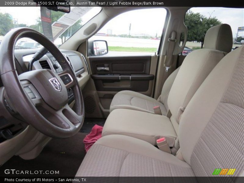 Austin Tan Pearl / Light Pebble Beige/Bark Brown 2009 Dodge Ram 1500 SLT Crew Cab