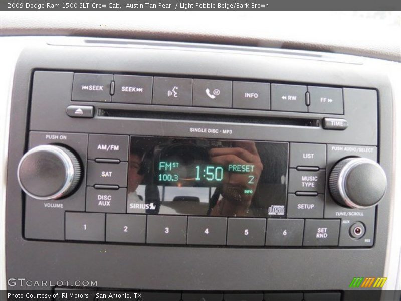 Austin Tan Pearl / Light Pebble Beige/Bark Brown 2009 Dodge Ram 1500 SLT Crew Cab