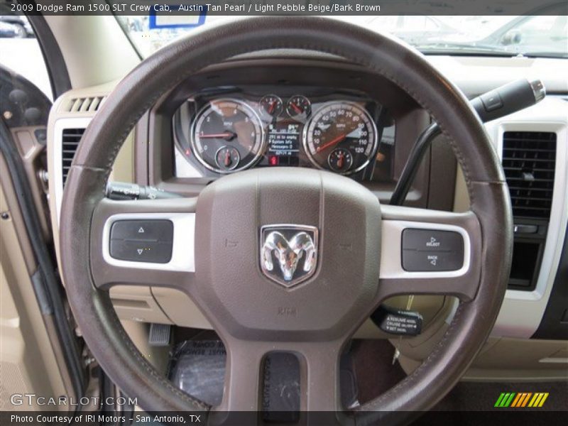 Austin Tan Pearl / Light Pebble Beige/Bark Brown 2009 Dodge Ram 1500 SLT Crew Cab