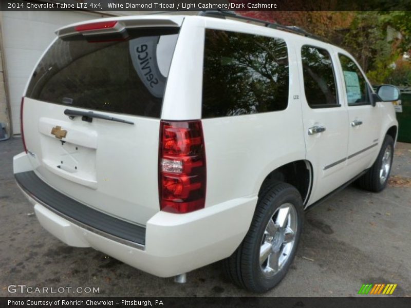 White Diamond Tricoat / Light Cashmere/Dark Cashmere 2014 Chevrolet Tahoe LTZ 4x4