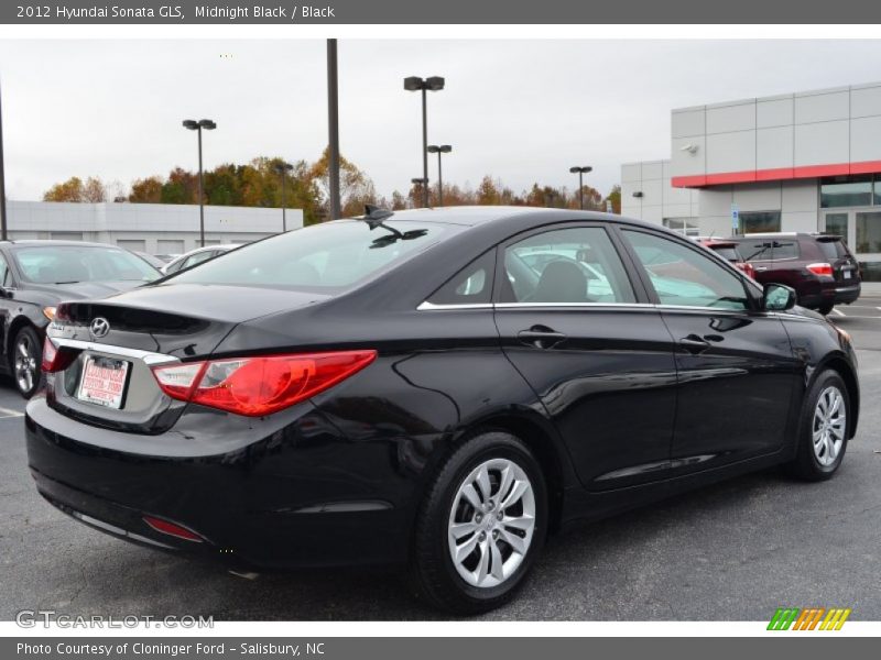 Midnight Black / Black 2012 Hyundai Sonata GLS