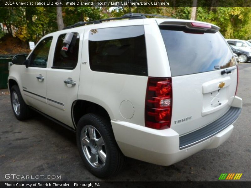 White Diamond Tricoat / Light Cashmere/Dark Cashmere 2014 Chevrolet Tahoe LTZ 4x4