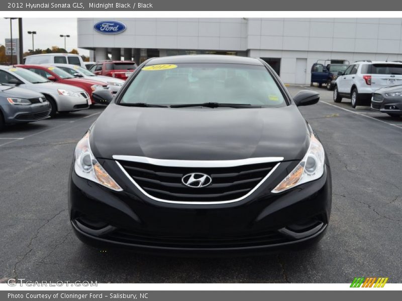 Midnight Black / Black 2012 Hyundai Sonata GLS