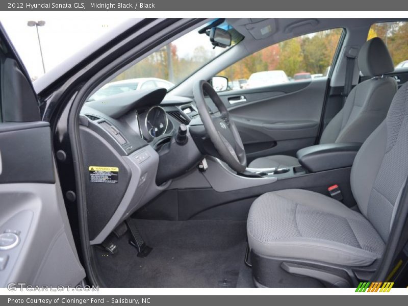 Midnight Black / Black 2012 Hyundai Sonata GLS
