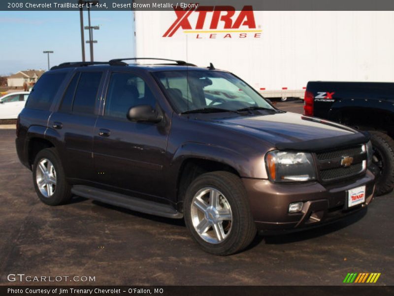 Desert Brown Metallic / Ebony 2008 Chevrolet TrailBlazer LT 4x4
