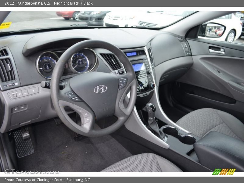 Midnight Black / Black 2012 Hyundai Sonata GLS