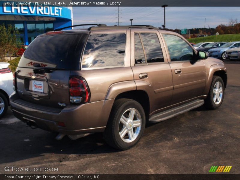 Desert Brown Metallic / Ebony 2008 Chevrolet TrailBlazer LT 4x4