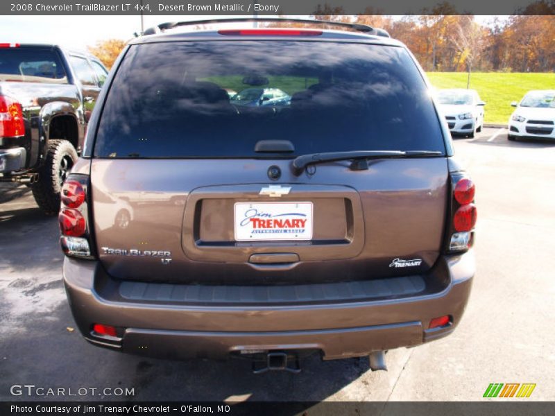 Desert Brown Metallic / Ebony 2008 Chevrolet TrailBlazer LT 4x4