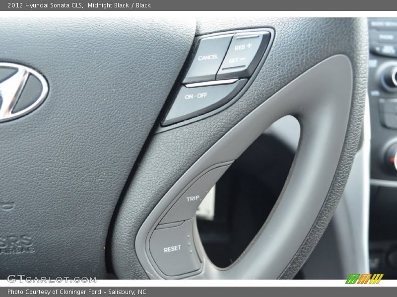 Midnight Black / Black 2012 Hyundai Sonata GLS