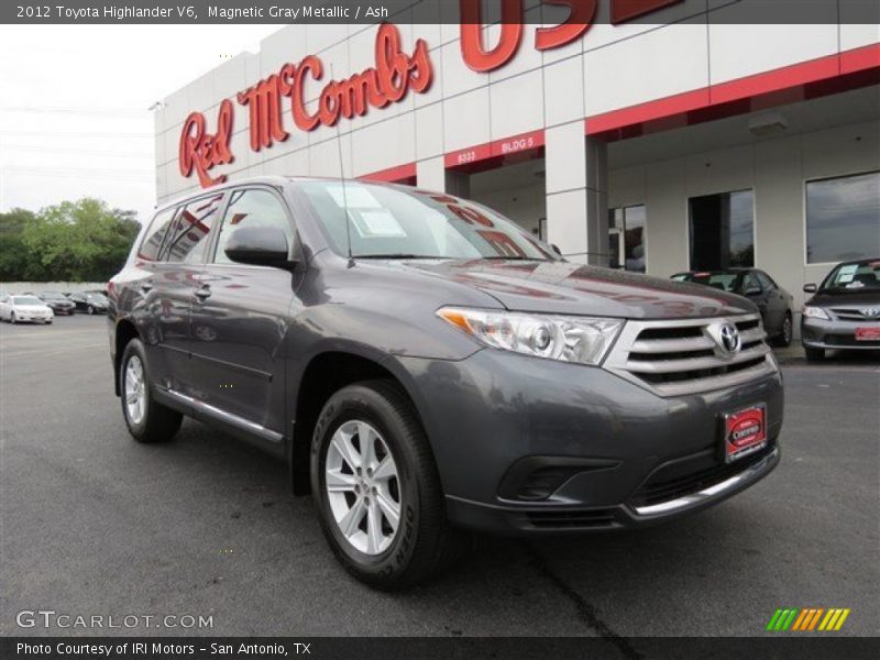 Magnetic Gray Metallic / Ash 2012 Toyota Highlander V6