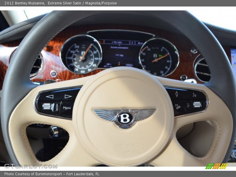 Extreme Silver Satin / Magnolia/Porpoise 2012 Bentley Mulsanne