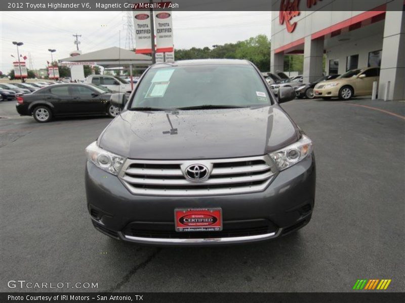 Magnetic Gray Metallic / Ash 2012 Toyota Highlander V6