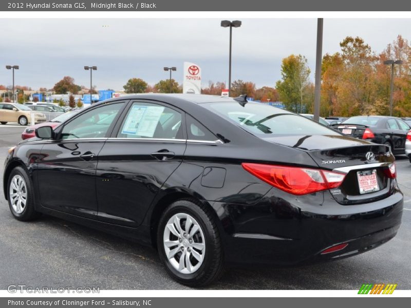 Midnight Black / Black 2012 Hyundai Sonata GLS