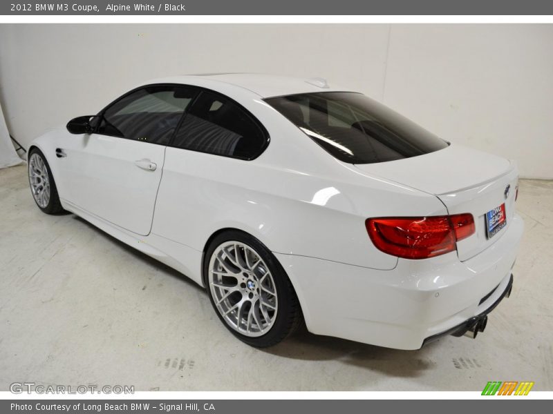 Alpine White / Black 2012 BMW M3 Coupe