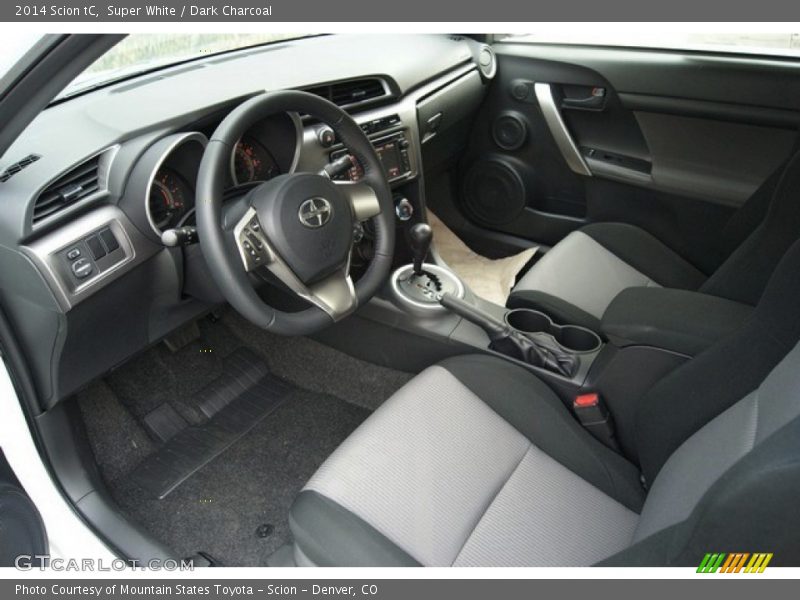 Super White / Dark Charcoal 2014 Scion tC