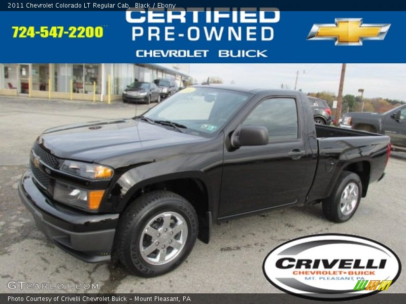 Black / Ebony 2011 Chevrolet Colorado LT Regular Cab