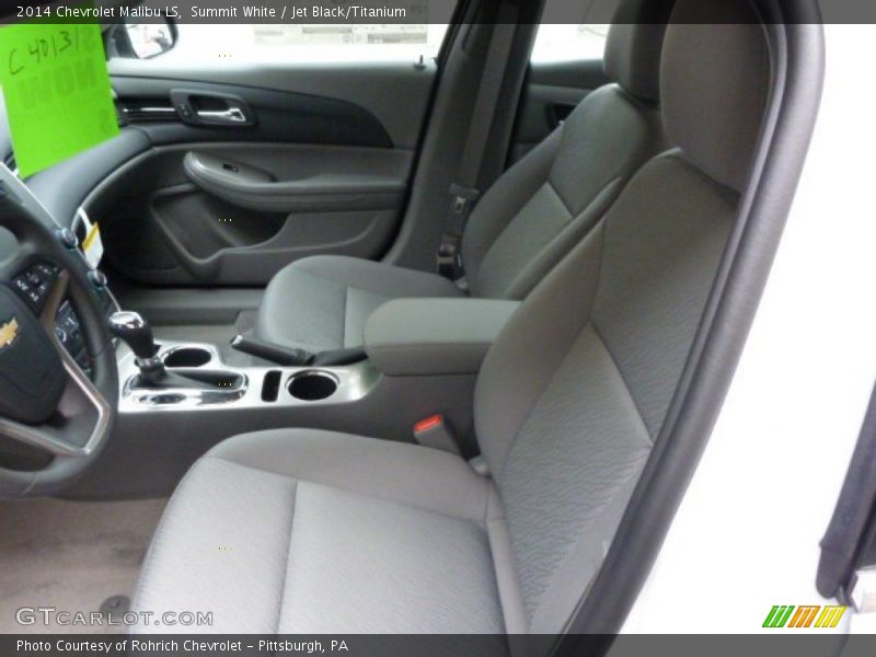 Summit White / Jet Black/Titanium 2014 Chevrolet Malibu LS