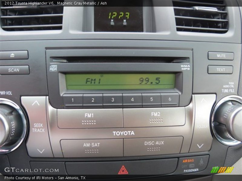 Magnetic Gray Metallic / Ash 2012 Toyota Highlander V6
