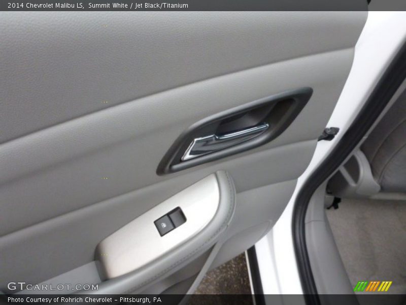 Summit White / Jet Black/Titanium 2014 Chevrolet Malibu LS
