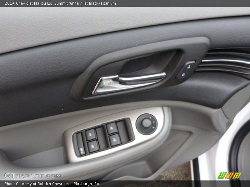 Summit White / Jet Black/Titanium 2014 Chevrolet Malibu LS