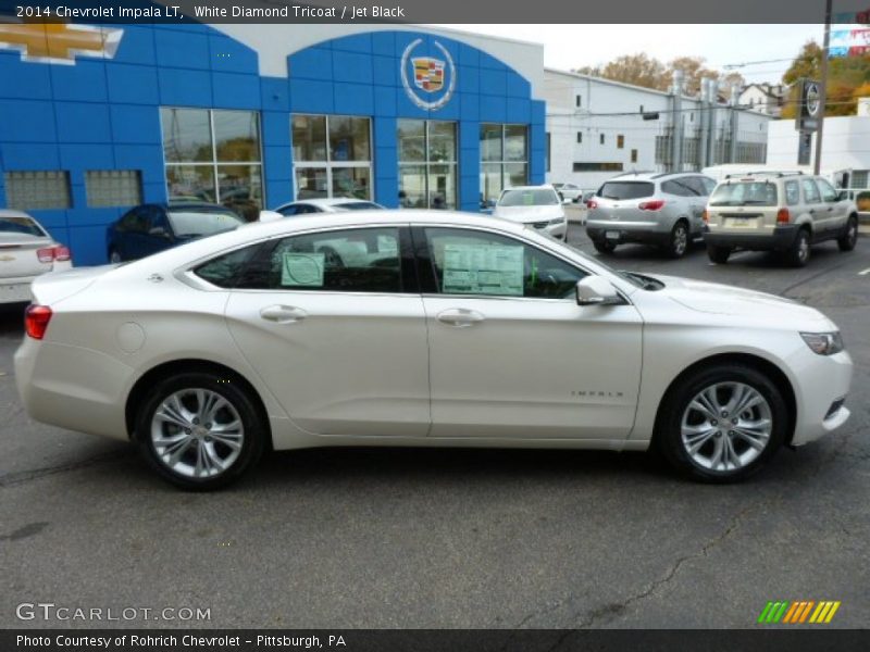 White Diamond Tricoat / Jet Black 2014 Chevrolet Impala LT