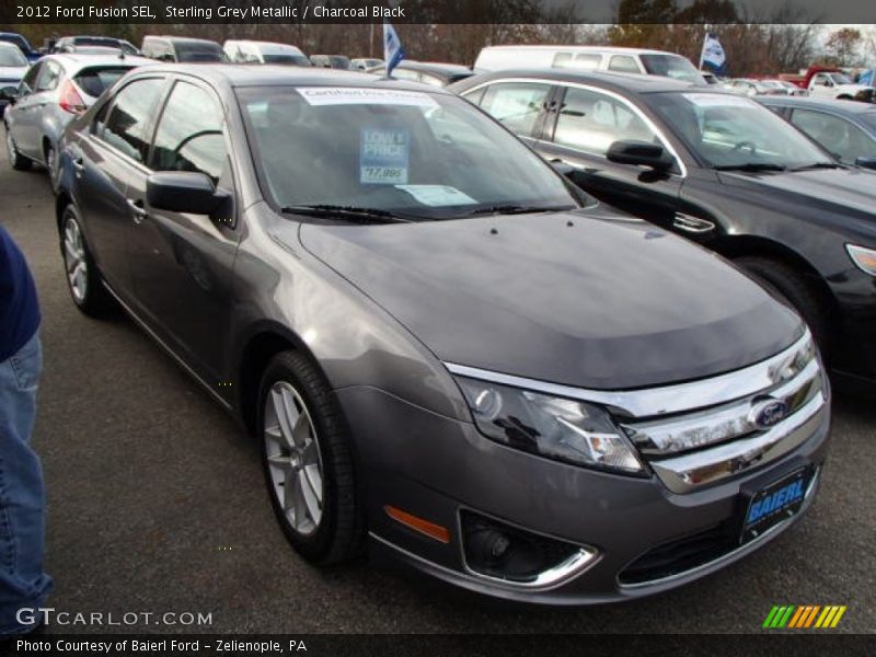 Sterling Grey Metallic / Charcoal Black 2012 Ford Fusion SEL
