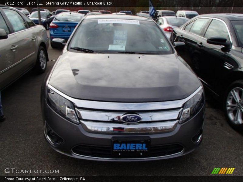 Sterling Grey Metallic / Charcoal Black 2012 Ford Fusion SEL