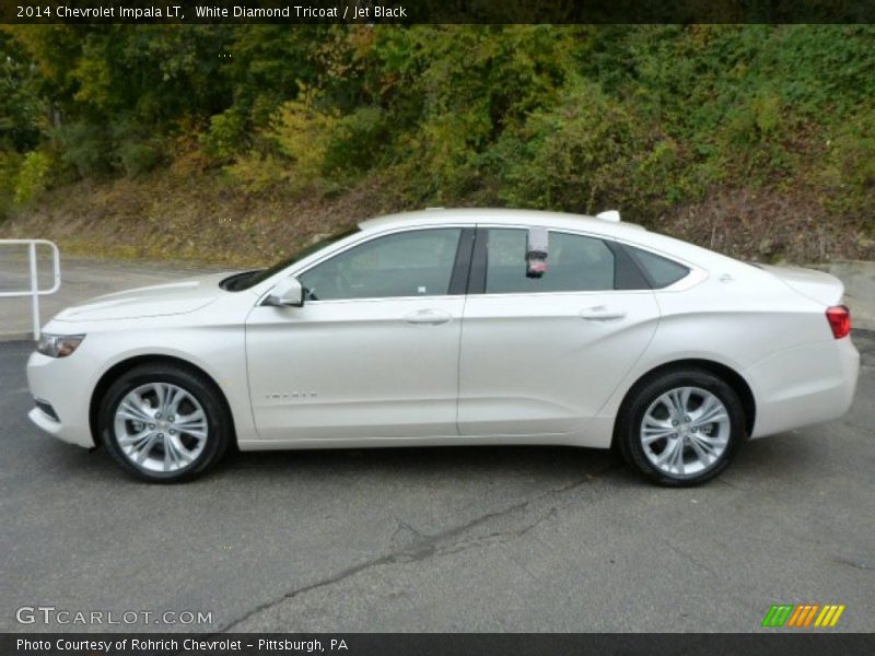White Diamond Tricoat / Jet Black 2014 Chevrolet Impala LT
