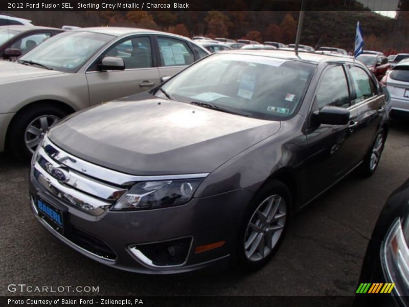 Sterling Grey Metallic / Charcoal Black 2012 Ford Fusion SEL