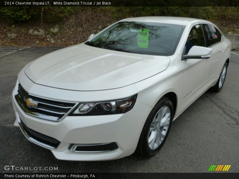White Diamond Tricoat / Jet Black 2014 Chevrolet Impala LT
