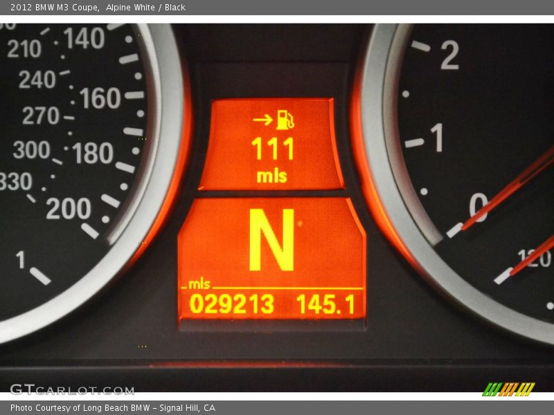 Alpine White / Black 2012 BMW M3 Coupe