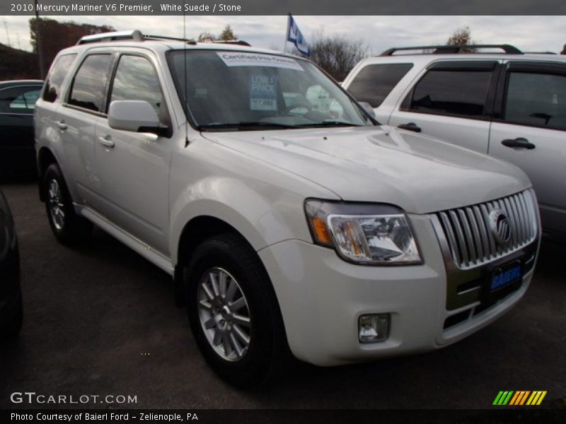 White Suede / Stone 2010 Mercury Mariner V6 Premier