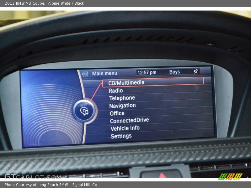 Alpine White / Black 2012 BMW M3 Coupe