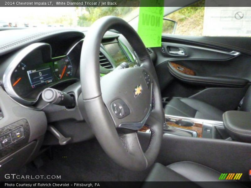 White Diamond Tricoat / Jet Black 2014 Chevrolet Impala LT