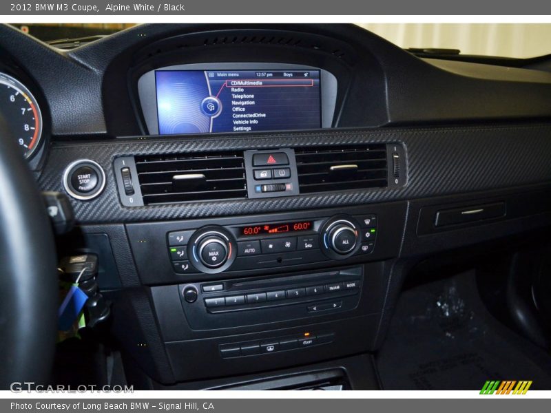 Alpine White / Black 2012 BMW M3 Coupe