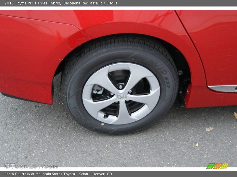 Barcelona Red Metallic / Bisque 2013 Toyota Prius Three Hybrid