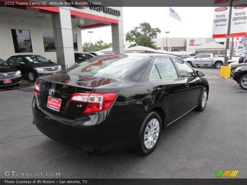 Attitude Black Metallic / Ivory 2012 Toyota Camry LE