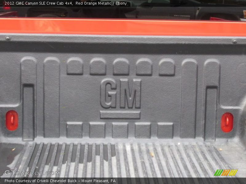Red Orange Metallic / Ebony 2012 GMC Canyon SLE Crew Cab 4x4