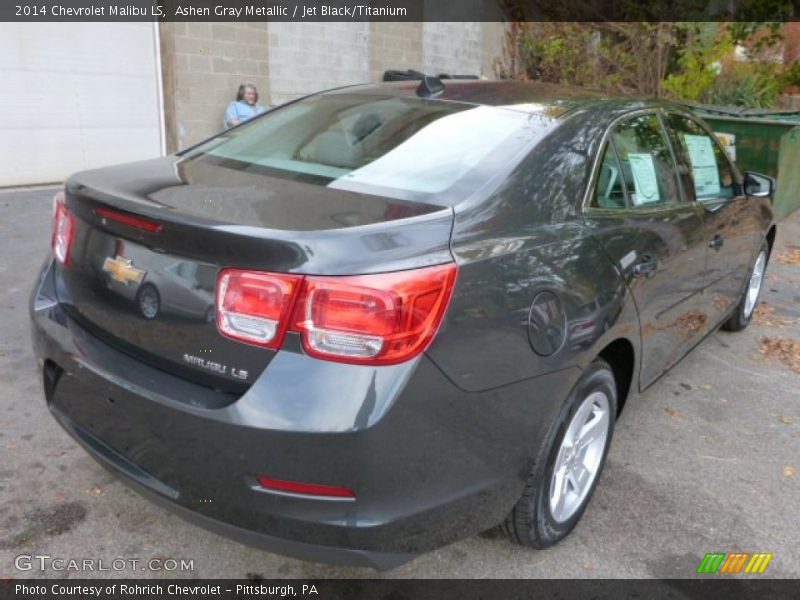 Ashen Gray Metallic / Jet Black/Titanium 2014 Chevrolet Malibu LS