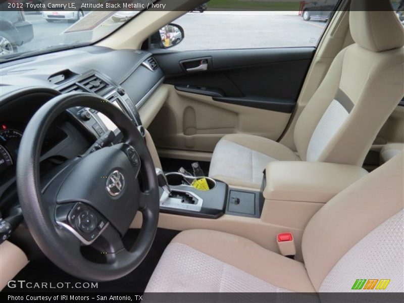 Attitude Black Metallic / Ivory 2012 Toyota Camry LE
