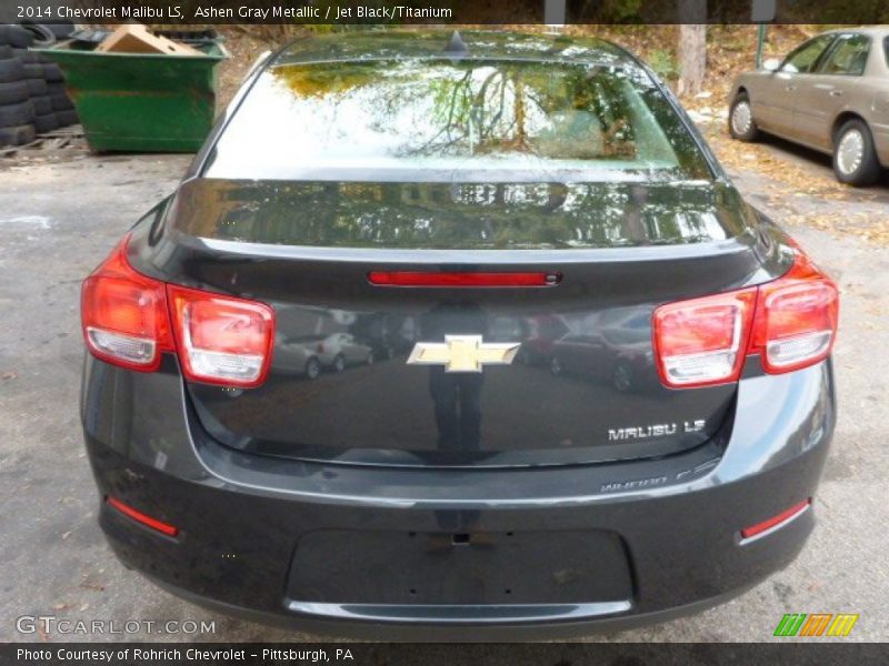 Ashen Gray Metallic / Jet Black/Titanium 2014 Chevrolet Malibu LS