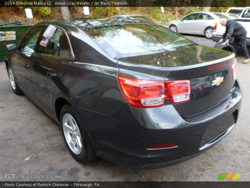 Ashen Gray Metallic / Jet Black/Titanium 2014 Chevrolet Malibu LS