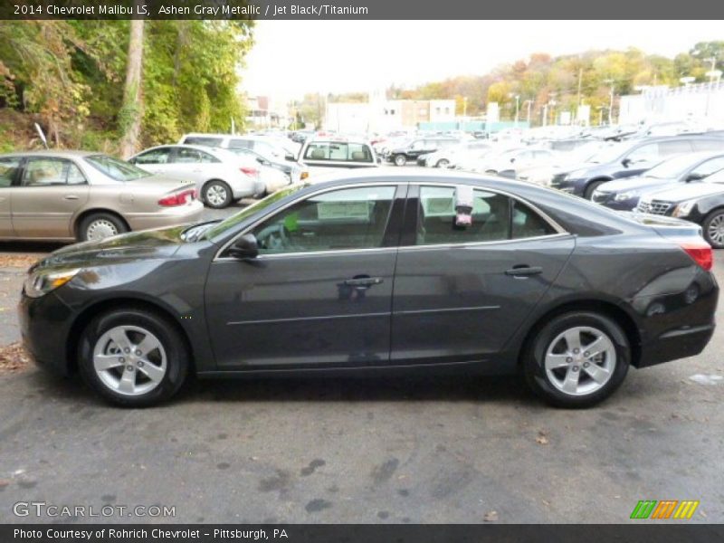 Ashen Gray Metallic / Jet Black/Titanium 2014 Chevrolet Malibu LS